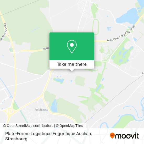 Mapa Plate-Forme Logistique Frigorifique Auchan