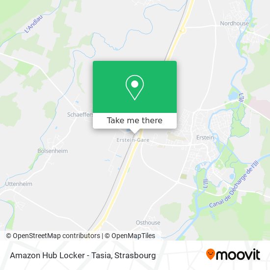 Mapa Amazon Hub Locker - Tasia