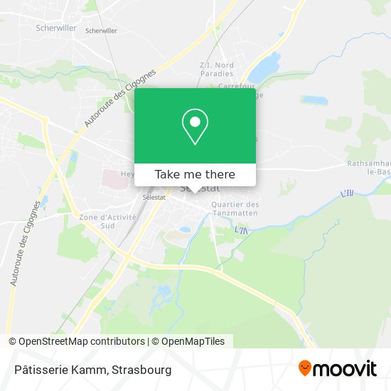 Pâtisserie Kamm map