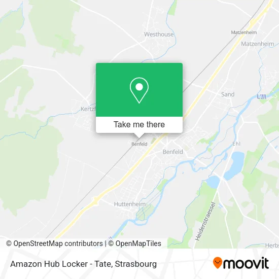 Amazon Hub Locker - Tate map