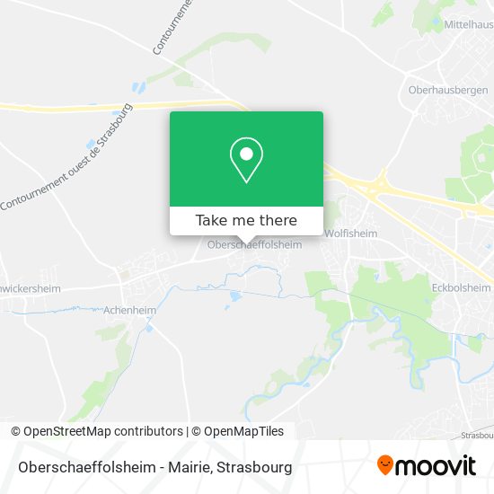 Mapa Oberschaeffolsheim - Mairie