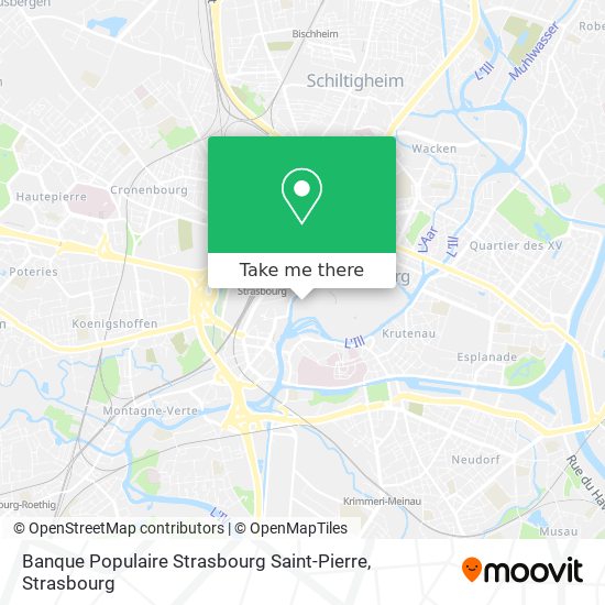 Mapa Banque Populaire Strasbourg Saint-Pierre