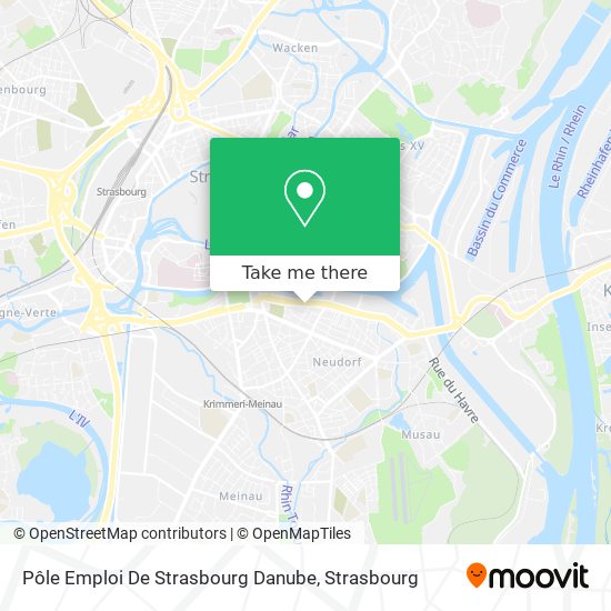 Pôle Emploi De Strasbourg Danube map