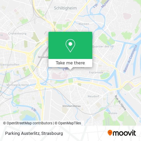 Mapa Parking Austerlitz