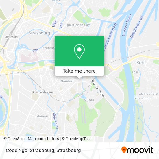 Mapa Code'Ngo! Strasbourg