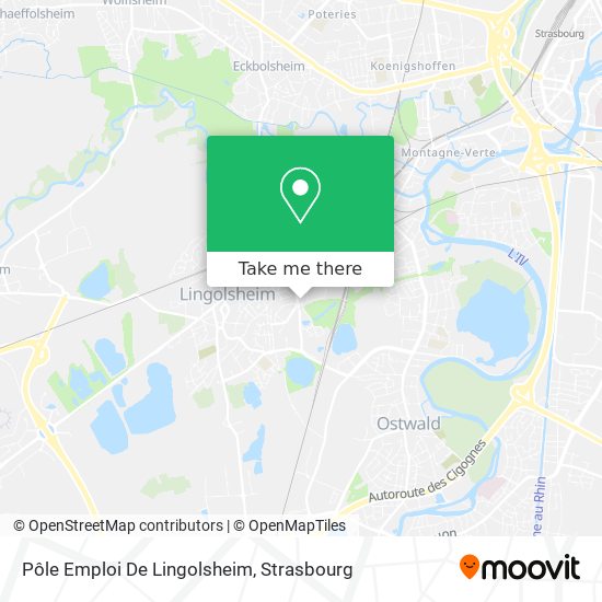 Pôle Emploi De Lingolsheim map