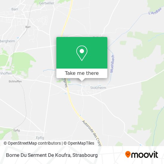Borne Du Serment De Koufra map