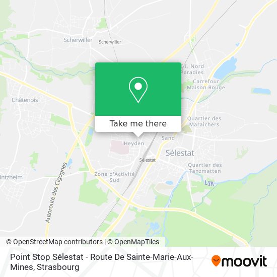 Point Stop Sélestat - Route De Sainte-Marie-Aux-Mines map