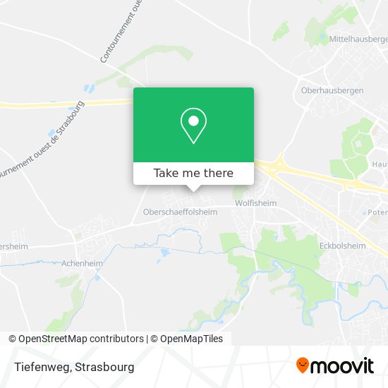 Tiefenweg map