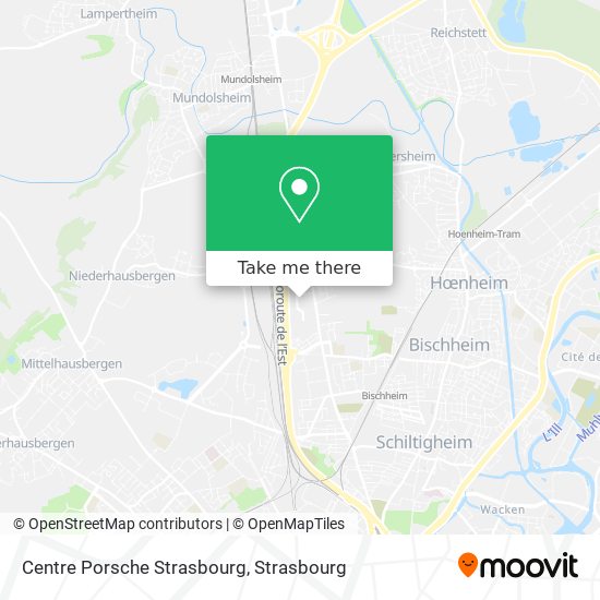 Centre Porsche Strasbourg map