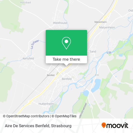 Mapa Aire De Services Benfeld