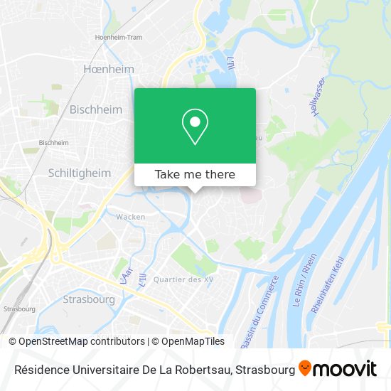 Mapa Résidence Universitaire De La Robertsau