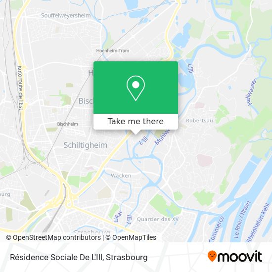 Résidence Sociale De L'Ill map