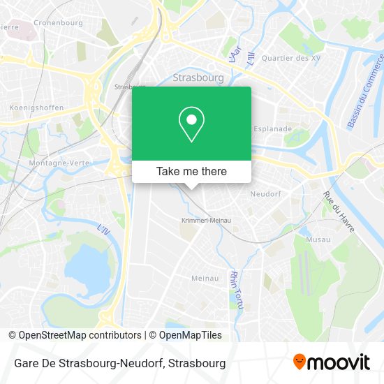 Gare De Strasbourg-Neudorf map