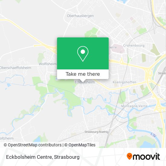 Mapa Eckbolsheim Centre