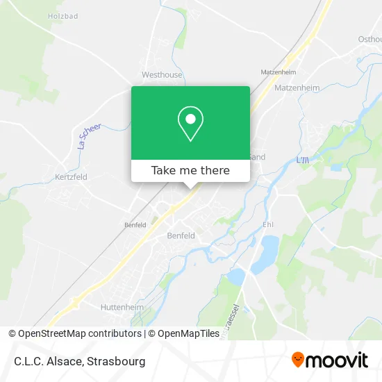 C.L.C. Alsace map