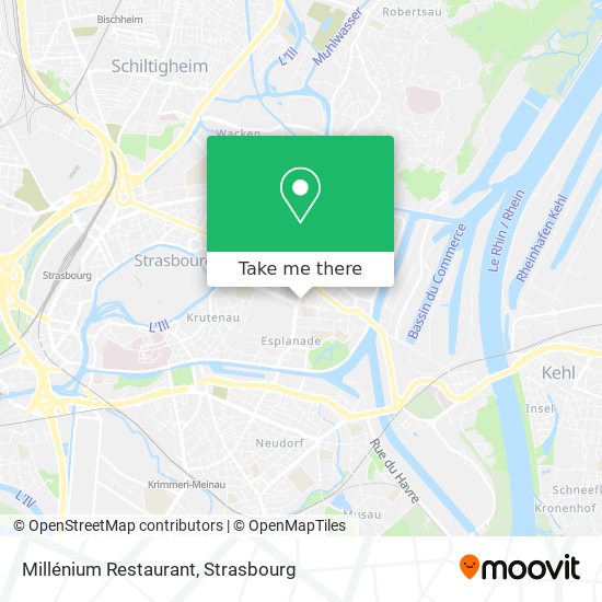 Millénium Restaurant map