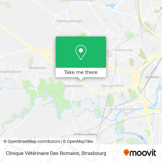 Clinique Vétérinaire Des Romains map