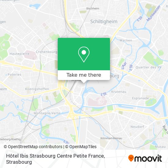 Hôtel Ibis Strasbourg Centre Petite France map