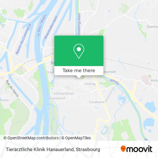 Mapa Tierärztliche Klinik Hanauerland