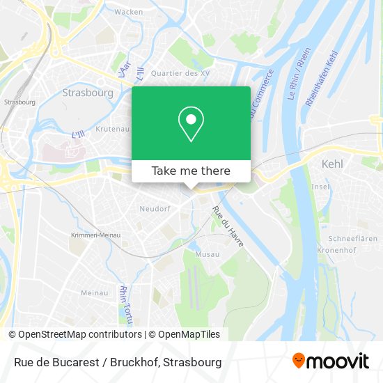 Mapa Rue de Bucarest / Bruckhof