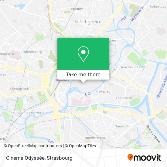 Cinema Odyssée map