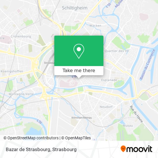 Mapa Bazar de Strasbourg