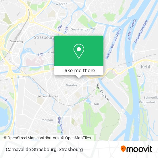 Mapa Carnaval de Strasbourg