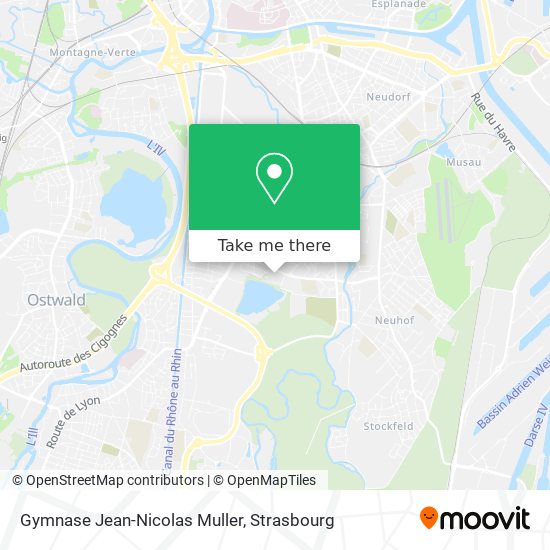 Gymnase Jean-Nicolas Muller map