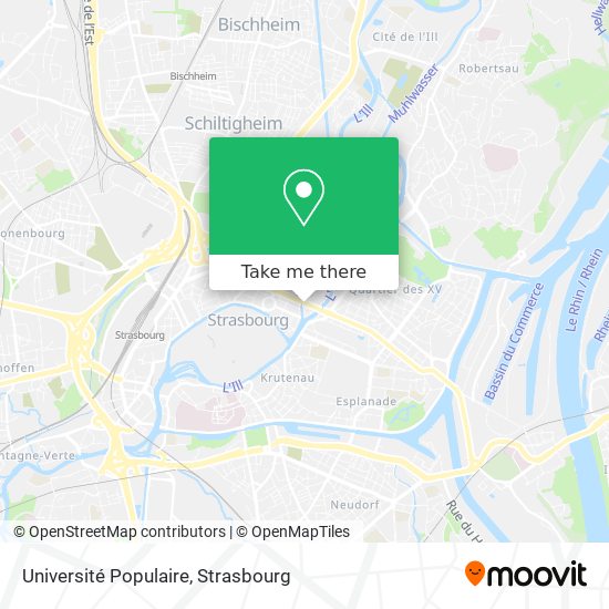 Université Populaire map