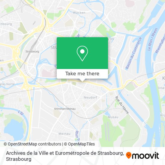 Archives de la Ville et Eurométropole de Strasbourg map