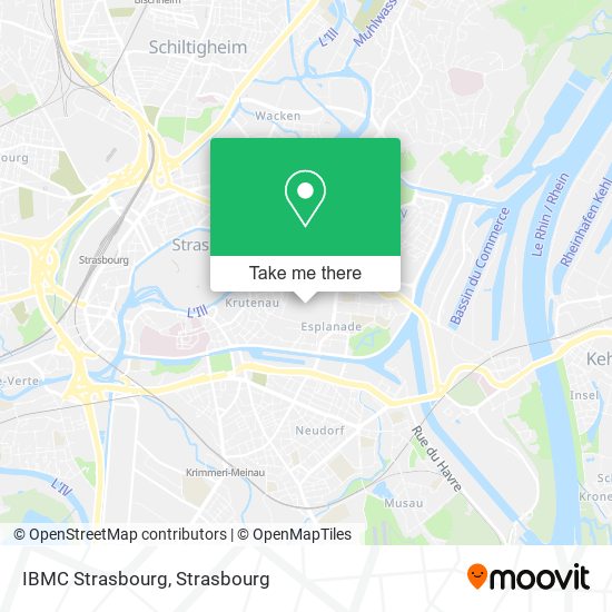 IBMC Strasbourg map