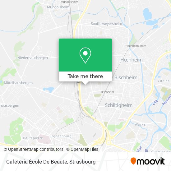 Cafétéria École De Beauté map