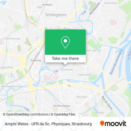 Amphi Weiss - UFR de Sc. Physiques map