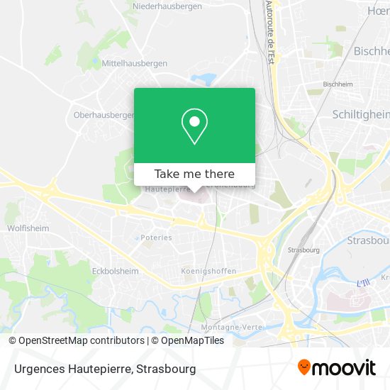 Urgences Hautepierre map