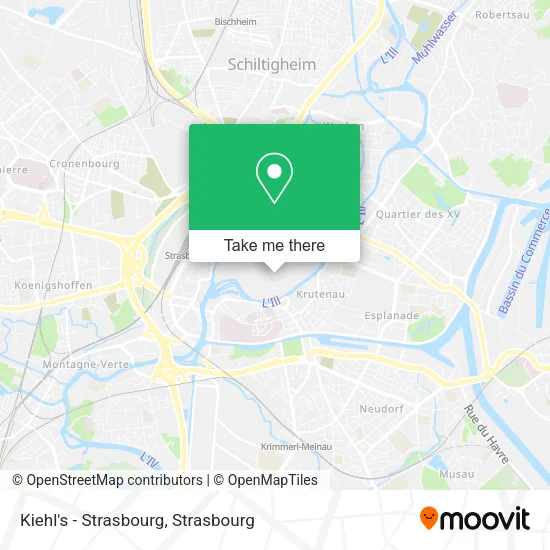 Kiehl's - Strasbourg map