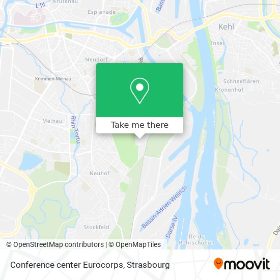 Conference center Eurocorps map
