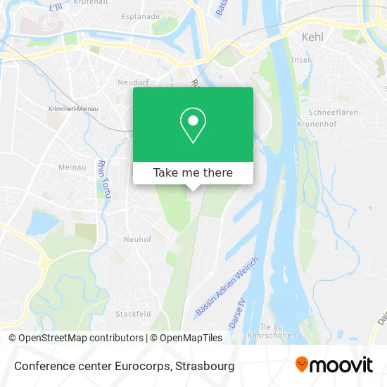 Conference center Eurocorps map