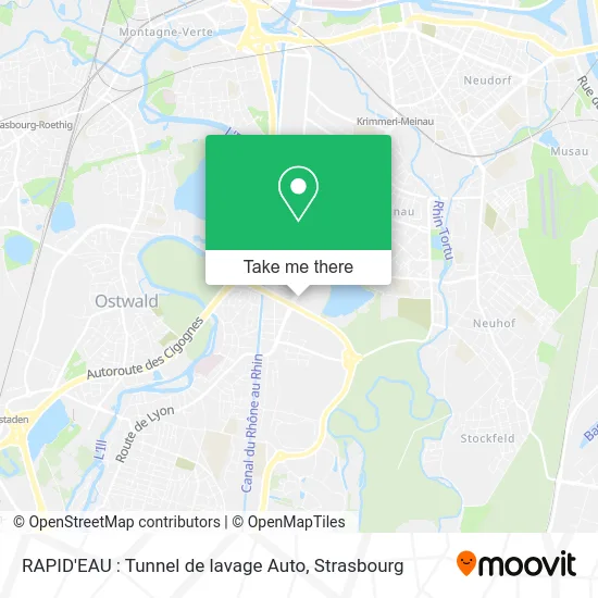 RAPID'EAU : Tunnel de lavage Auto map