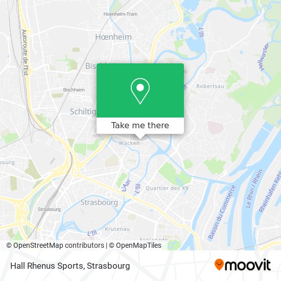 Hall Rhenus Sports map