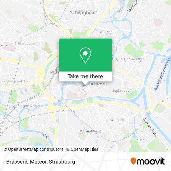 Brasserie Meteor map