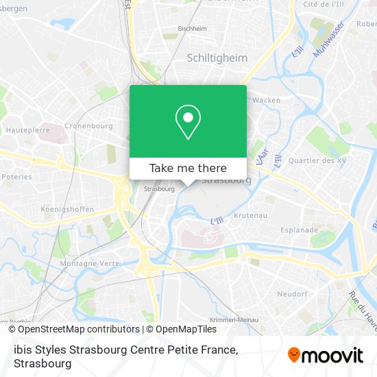 ibis Styles Strasbourg Centre Petite France map