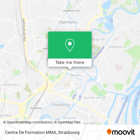Mapa Centre De Formation MMA