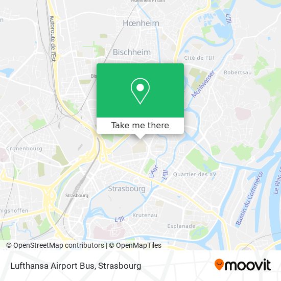 Lufthansa Airport Bus map