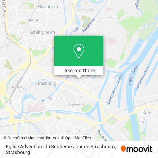 Église Adventiste du Septième Jour de Strasbourg map