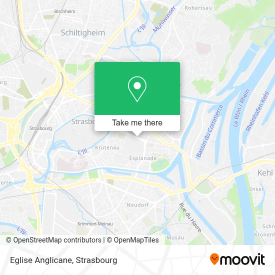 Eglise Anglicane map