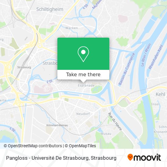 Pangloss - Université De Strasbourg map
