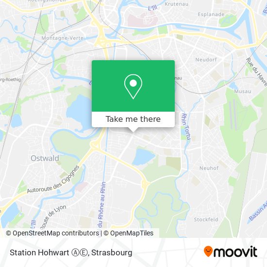 Station Hohwart ⒶⒺ map