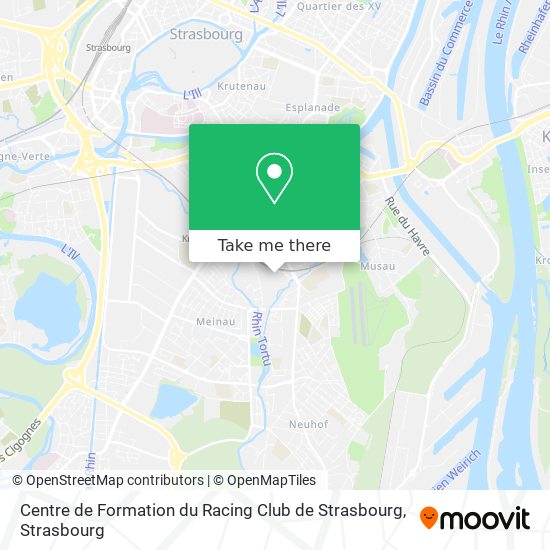 Centre de Formation du Racing Club de Strasbourg map