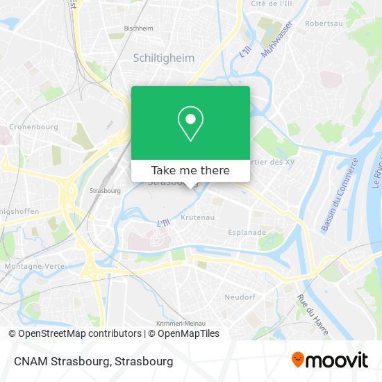 CNAM Strasbourg map